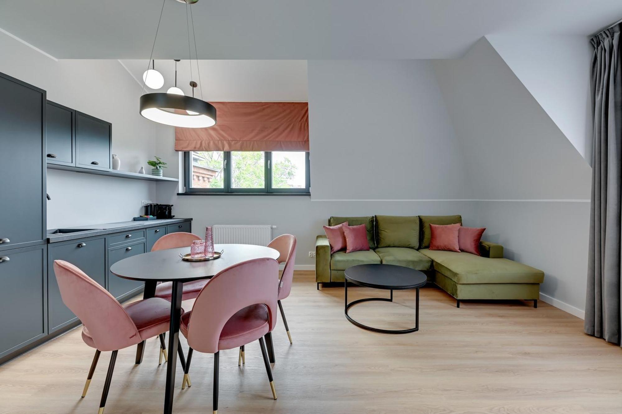 Waterlane Vintage - Fitness & Gym By Downtown Apartments Gdańsk Rum bild